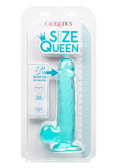 Load image 1 in gallery view. Size Queen Dildo - Blue - 6in