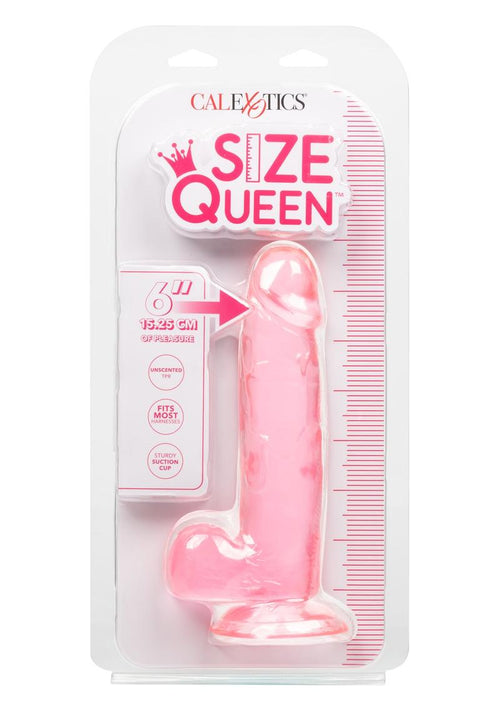 Load image 1 in gallery view. Size Queen Dildo - Pink - 6in