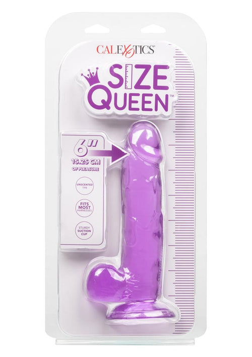 Load image 1 in gallery view. Size Queen Dildo - Purple - 6in
