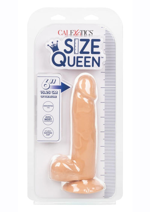 Load image 1 in gallery view. Size Queen Dildo - Vanilla - 6in