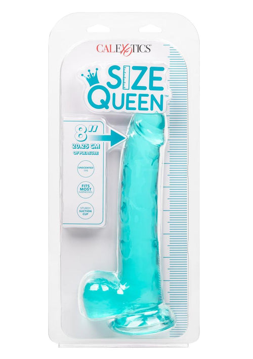 Load image 1 in gallery view. Size Queen Dildo - Blue - 8in