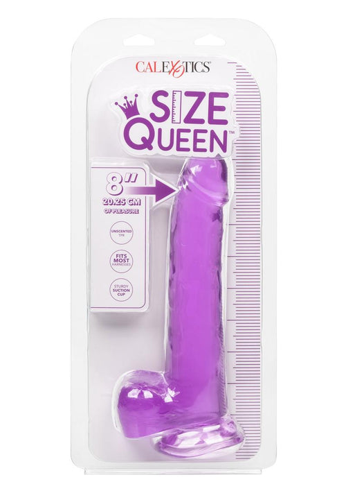 Load image 1 in gallery view. Size Queen Dildo - Purple - 8in