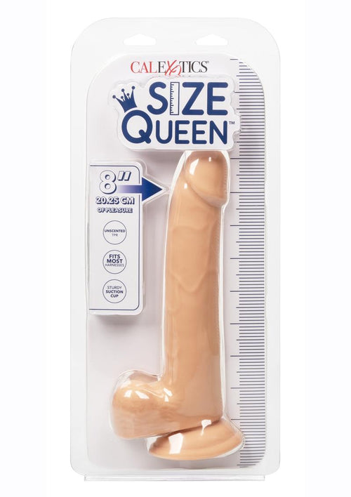 Load image 1 in gallery view. Size Queen Dildo - Vanilla - 8in