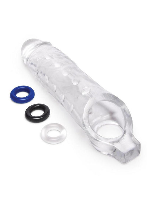 Load image 1 in gallery view. Size Up Studded Clear View Penis Extender with Ball Loop - Its Cassidy Bybee