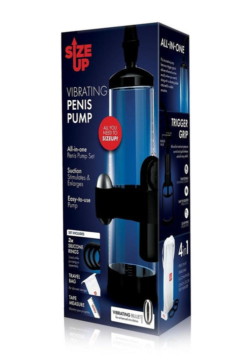 Load image 1 in gallery view. Size Up Vibrating Trigger Penis Pump
