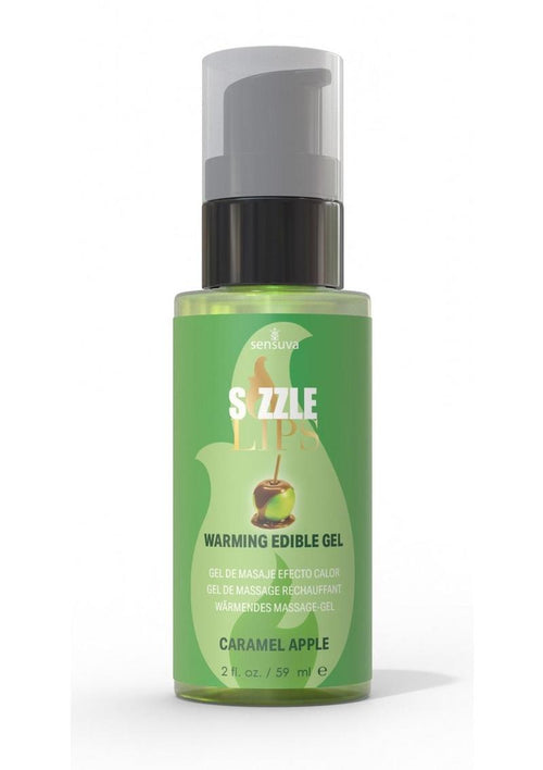 Load image 1 in gallery view. Sizzle Lips Warming Edible Gel Caramel Apple - 2oz