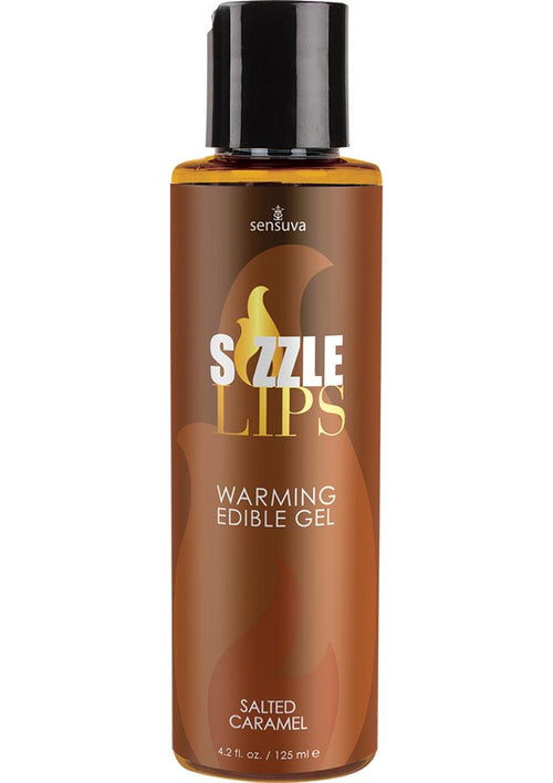 Load image 1 in gallery view. Sizzle Lips Warming Edible Gel Salted Caramel - 4.2oz