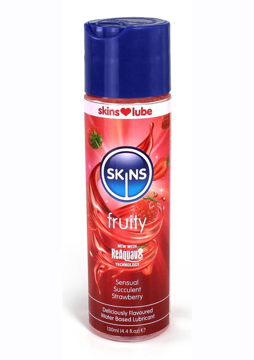 Load image 1 in gallery view. Skins Strawberry Water Based Lubricant - 4.4oz