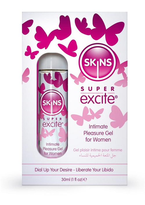 Load image 1 in gallery view. Skins Super Excite Clitoral Stimulation Gel - 1oz