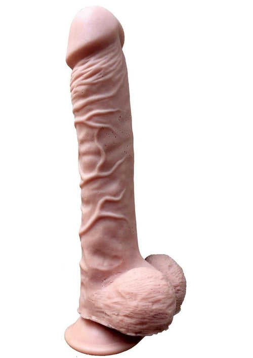 Load image 1 in gallery view. Skinsations T-Rex Dildo Silicone - Vanilla - 10in