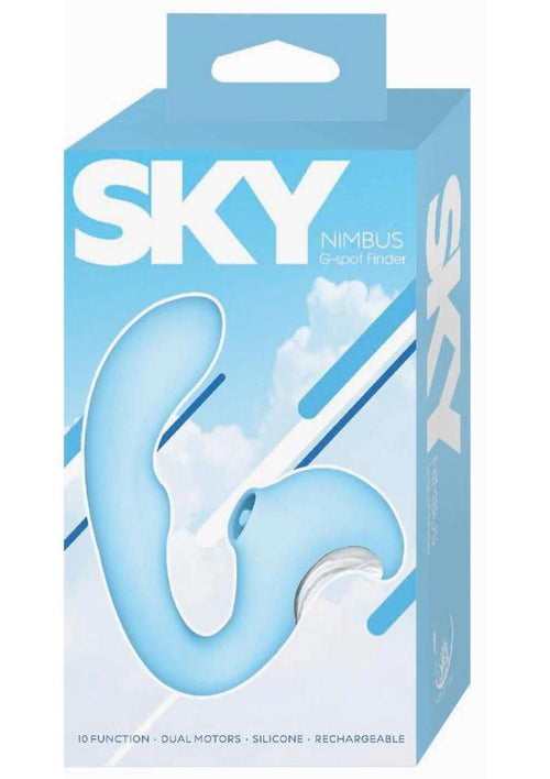 Load image 1 in gallery view. Sky Nimbus G-Spot Finder Rechargeable Silicone Vibrator - Blue