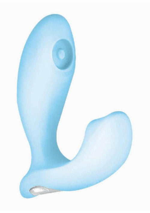 Load image 1 in gallery view. Sky Stratus Tapping Rechargeable Silicone Plug - Blue