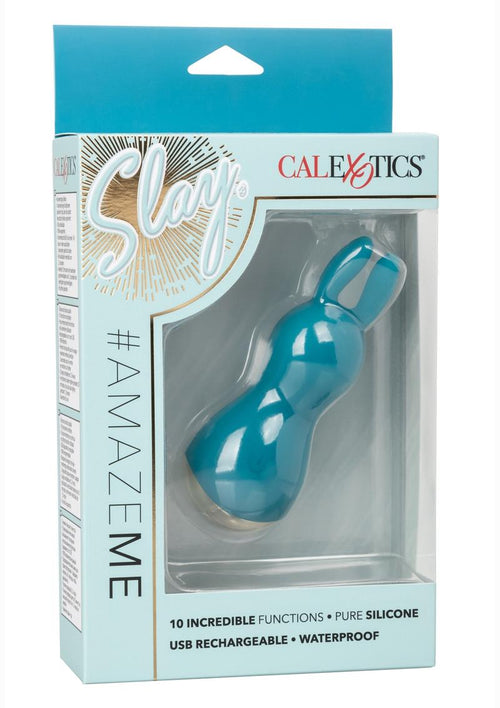 Load image 1 in gallery view. Slay #Amazeme Silicone Rechargeable Bullet - Blue