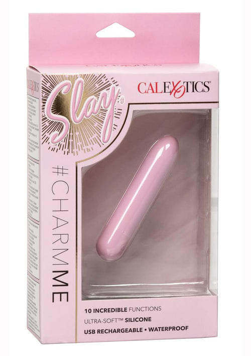 Load image 1 in gallery view. Slay #Charmme Silicone Rechargeable Mini Vibrator - Pink