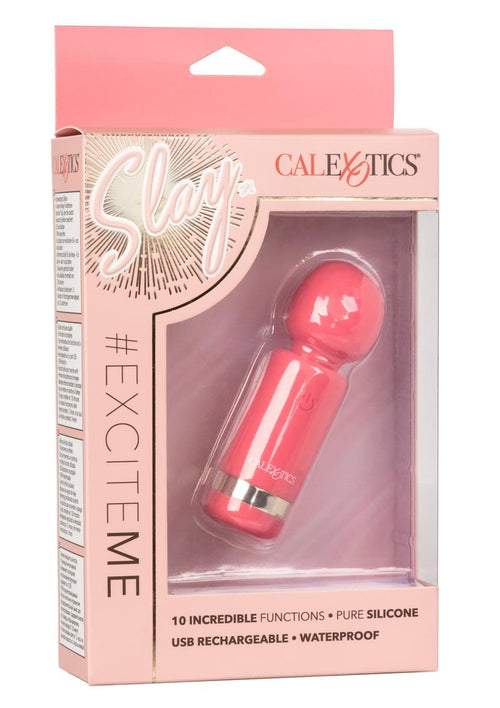 Load image 1 in gallery view. Slay Exciter Silicone Rechargeable Massager - Pink