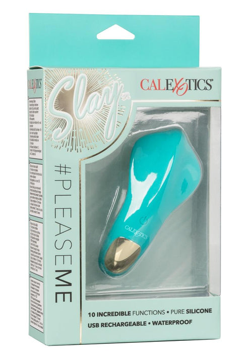 Load image 1 in gallery view. Slay Pleaser Silicone Rechargeable Massager - Green