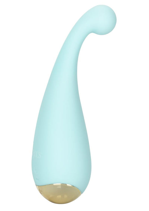Load image 1 in gallery view. Slay #Thrillme Rechargeable Silicone Curved Vibrator - Blue