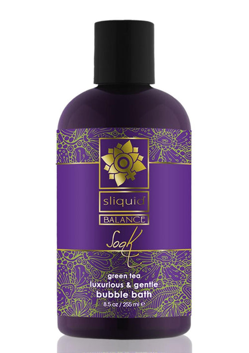Load image 1 in gallery view. Sliquid Balance Soak Green Tea Luxurious and Gentle Bubble Bath - 8.5 Oz.