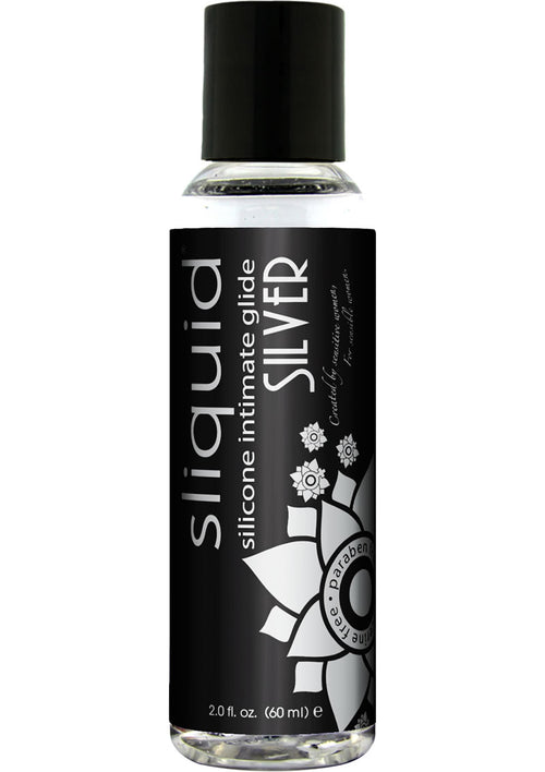 Load image 1 in gallery view. Sliquid Naturals Silver Silicone Intimate Glide Lubricant - 2oz