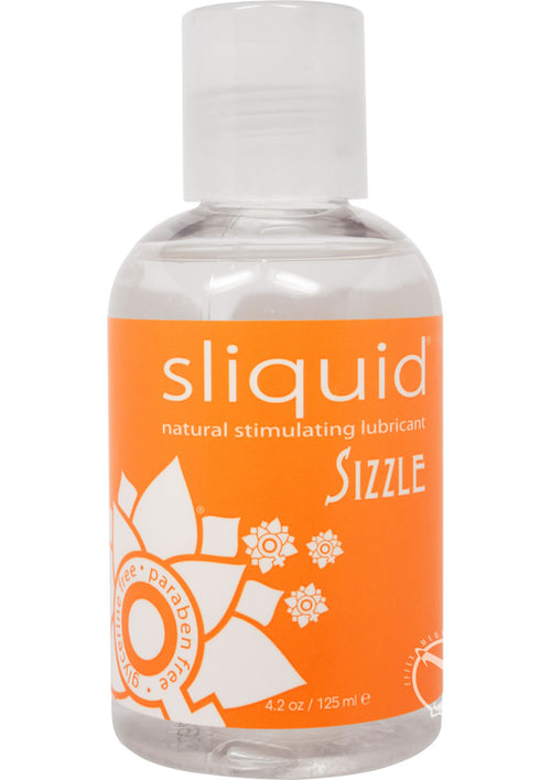 Load image 1 in gallery view. Sliquid Naturals Sizzle Warming Water Based Lubricant - 4.2oz