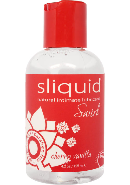 Load image 1 in gallery view. Sliquid Naturals Swirl Water Based Flavored Lubricant Cherry Vanilla - 4.2oz