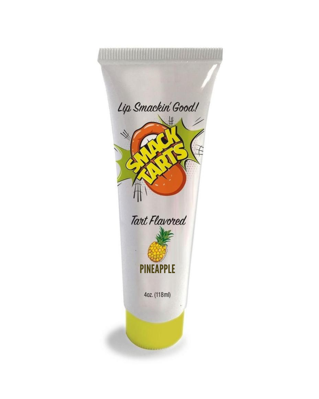 SMACK Tarts Sour Pineapple lickable oral gel, lifestyle image