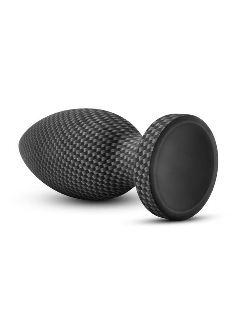 Spark Silicone Butt Plug - Medium - Carbon Fiber Spark