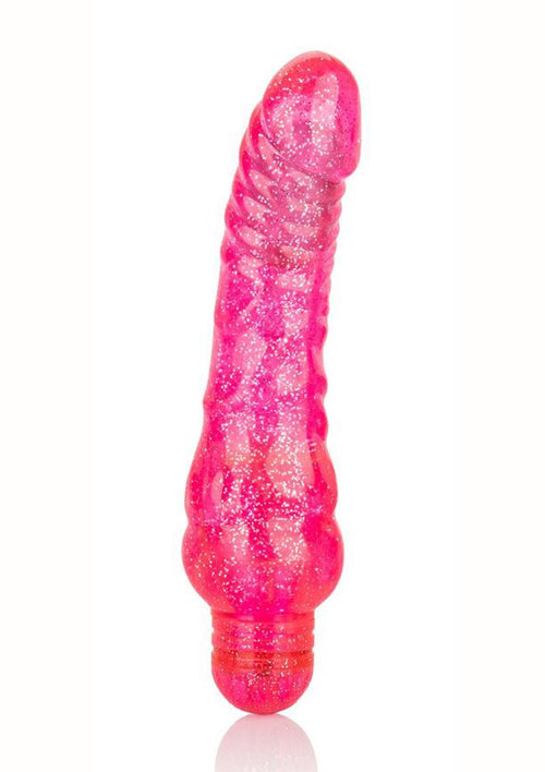 Load image 1 in gallery view. Sparkle Glitter Jack Vibrator Waterproof - Pink - 5.75in