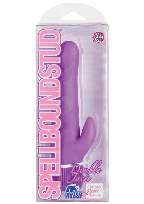 Load image 1 in gallery view. Spellbound Stud Double Jack Vibrator - Purple