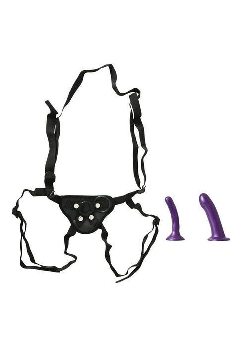 Load image 1 in gallery view. Sportsheets Anal Explorer Strap-On Harness Kit with 2 Silicone Dildos Sportsheets