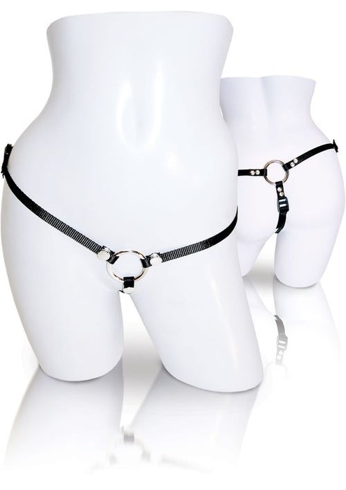 Load image 1 in gallery view. Sportsheets Bare As You Dare Strap-On Harness - Black