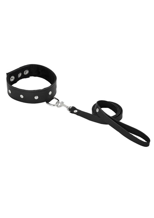 Load image 1 in gallery view. Sportsheets Leather Leash and Collar Sportsheets