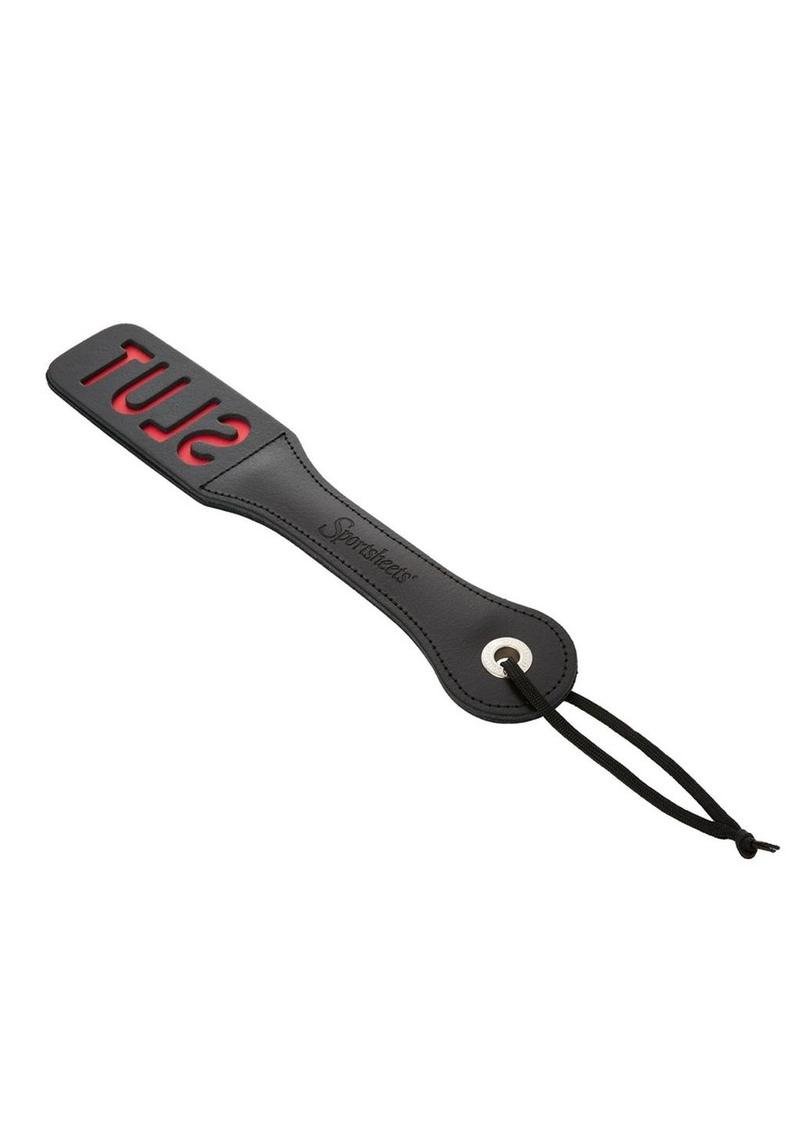 Sportsheets Leather Slut Impression Paddle Sportsheets
