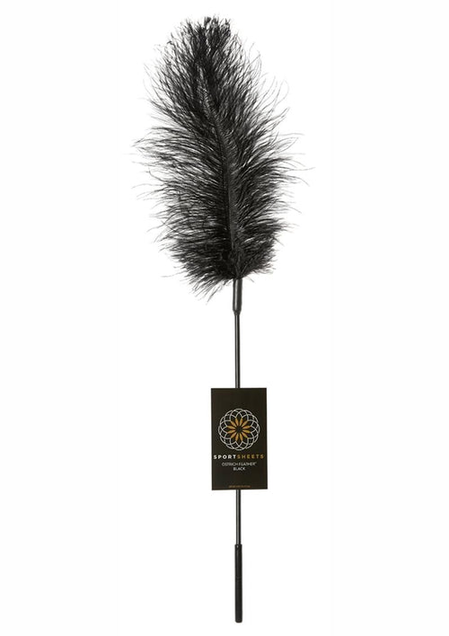 Load image 1 in gallery view. Sportsheets Ostrich Feather Tickler - Black