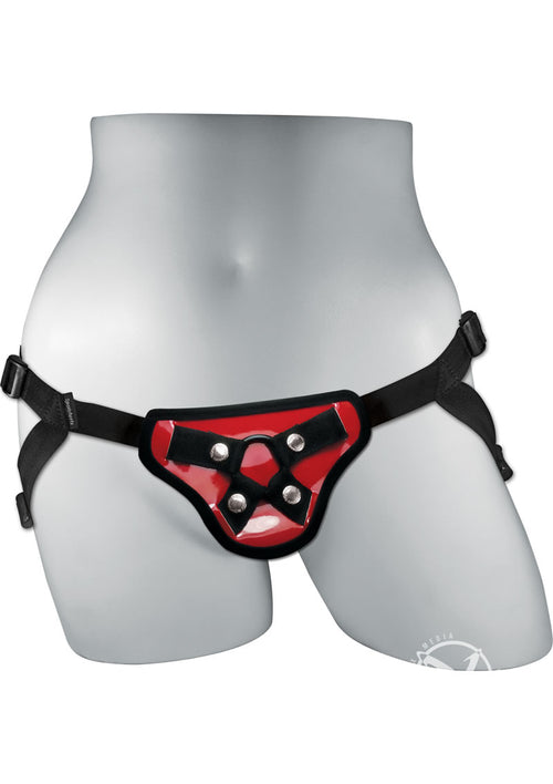 Load image 1 in gallery view. Sportsheets Phoenix Strap-On Adjustable Harness - Red
