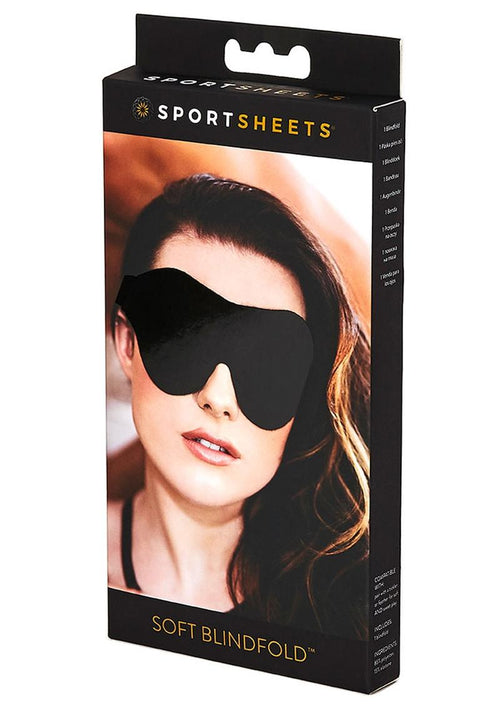 Load image 1 in gallery view. Sportsheets Soft Blindfold - Black