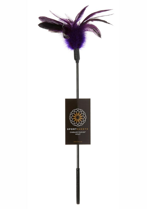 Load image 1 in gallery view. Sportsheets Starburst Feather Tickler - Purple/Violet