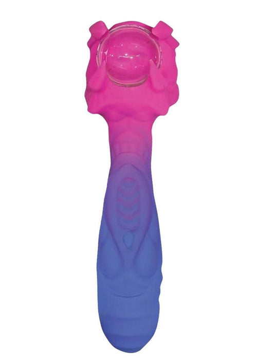 Load image 1 in gallery view. Stardust Orions Eye Silicone Rechargeable Vibrating Dildo - Purple