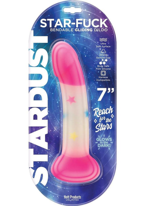 Load image 1 in gallery view. Stardust Star Fuck Silicone Dildo - Pink/White