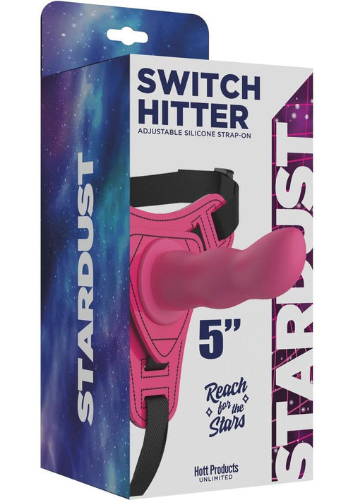 Load image 1 in gallery view. Stardust Switch Hitter Adjustable Silicone Strap-On - Pink