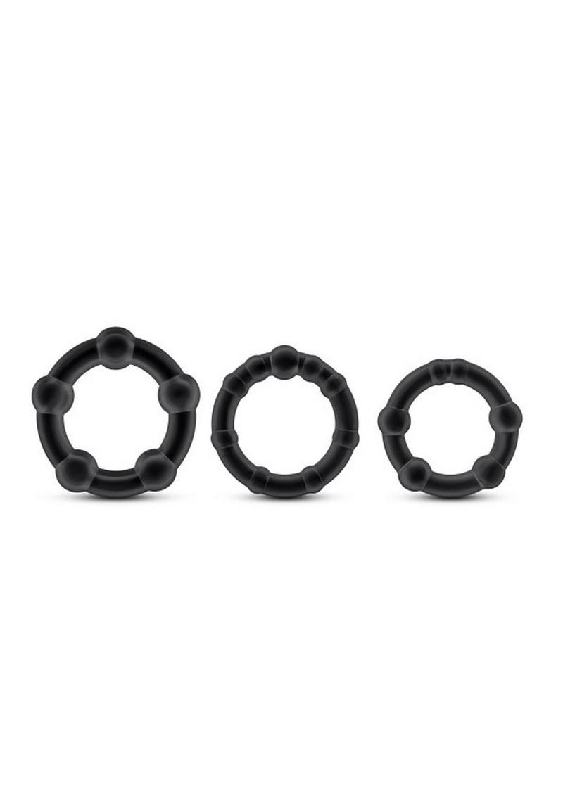Stay Hard Beaded Cock Rings (3 Sizes Stay Hard