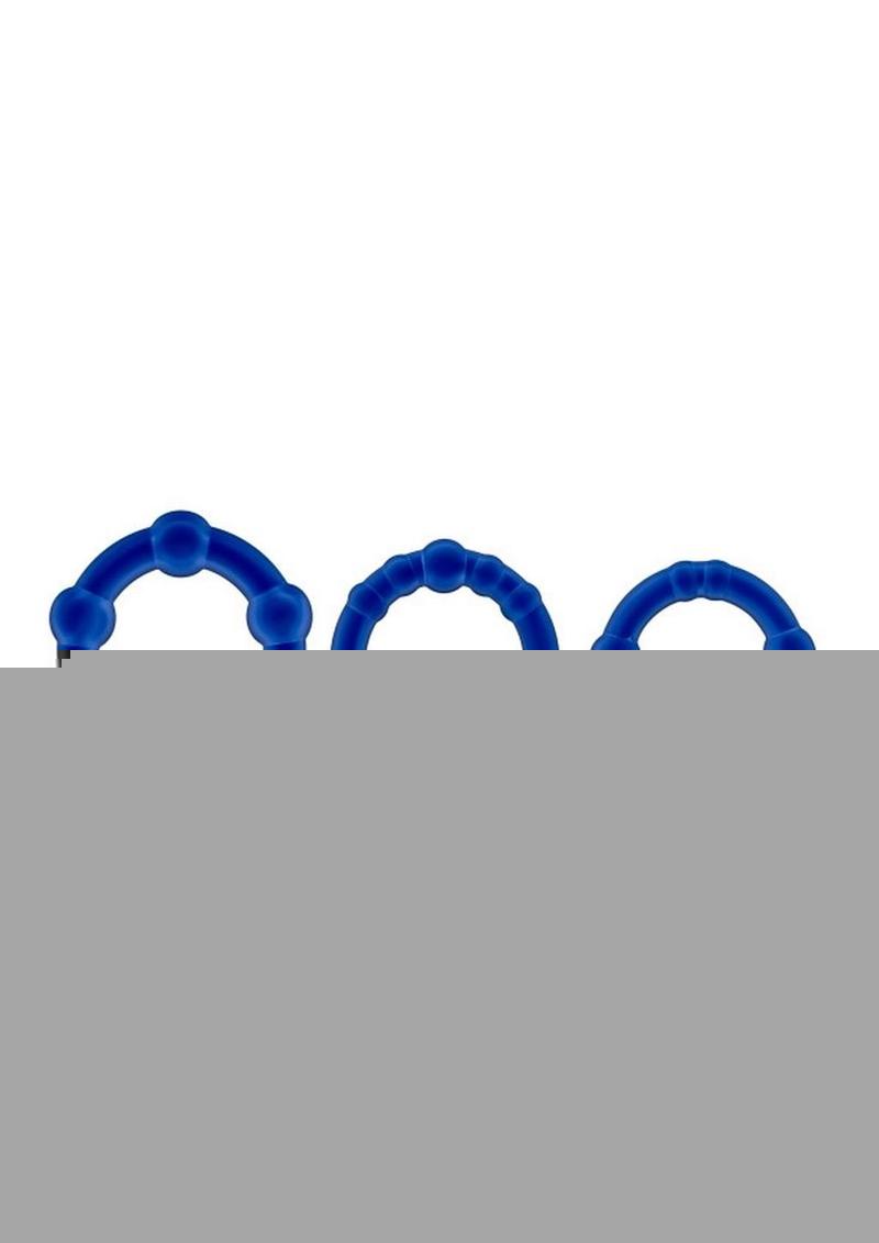 Stay Hard Beaded Cock Rings (3 Sizes Stay Hard
