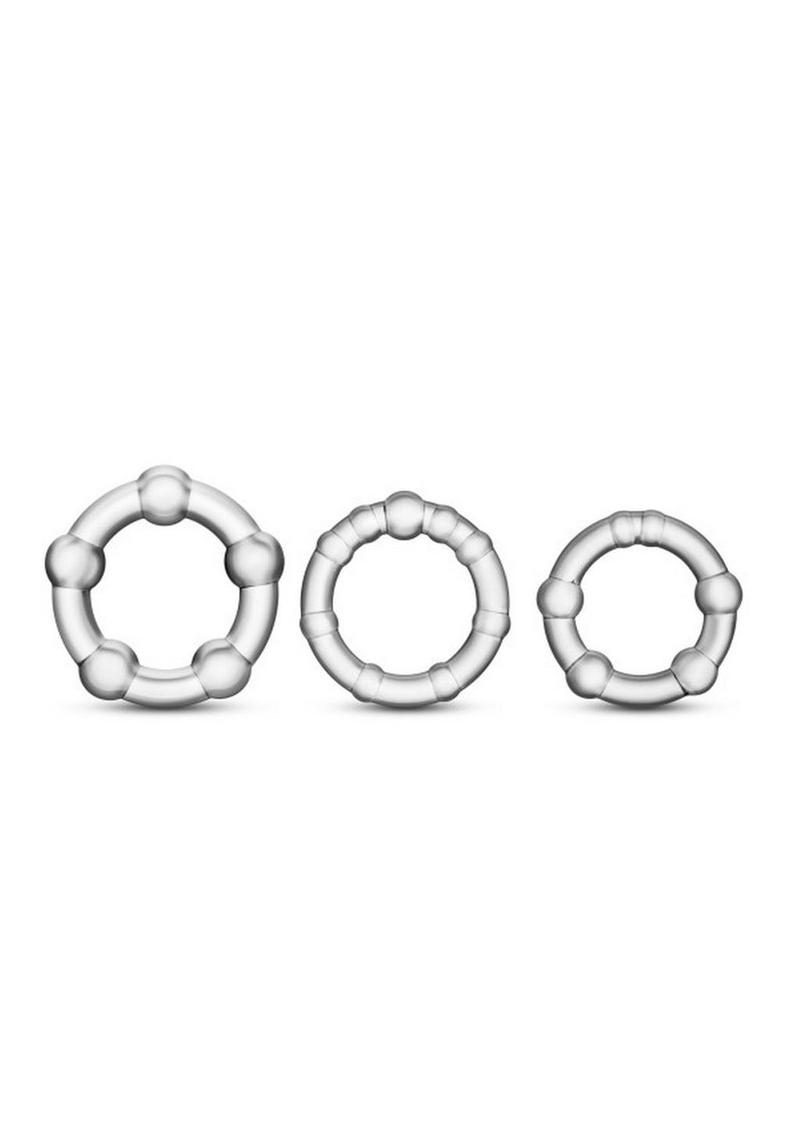 Stay Hard Beaded Cock Rings (3 Sizes Stay Hard