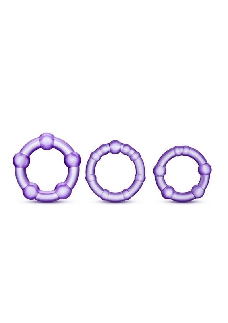 Stay Hard Beaded Cock Rings (3 Sizes Stay Hard