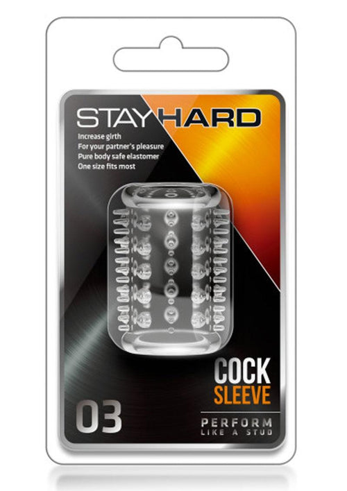 Load image 1 in gallery view. Stay Hard Cock Sleeve 03 - Clear