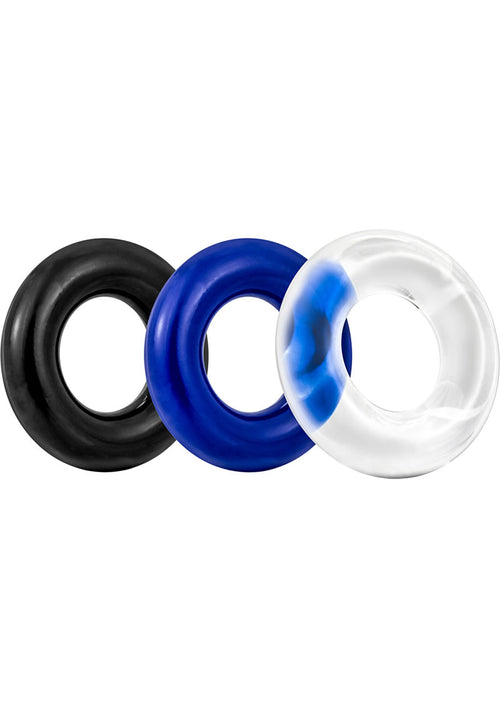 Load image 1 in gallery view. Stay Hard Donut Cock Rings - Assorted - Assorted Colors