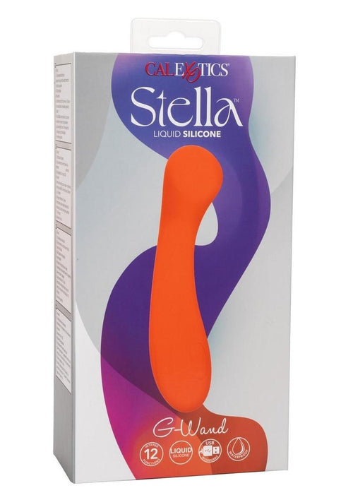 Load image 1 in gallery view. Stella Liquid Silicone G-Wand Rechargeable Vibrator - Orange