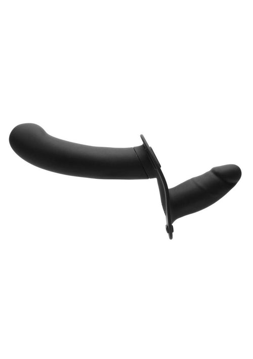 Load image 1 in gallery view. Strap U 28x Rechargeable Silicone 28x Double Dildo with Harness and Remote Control - Black