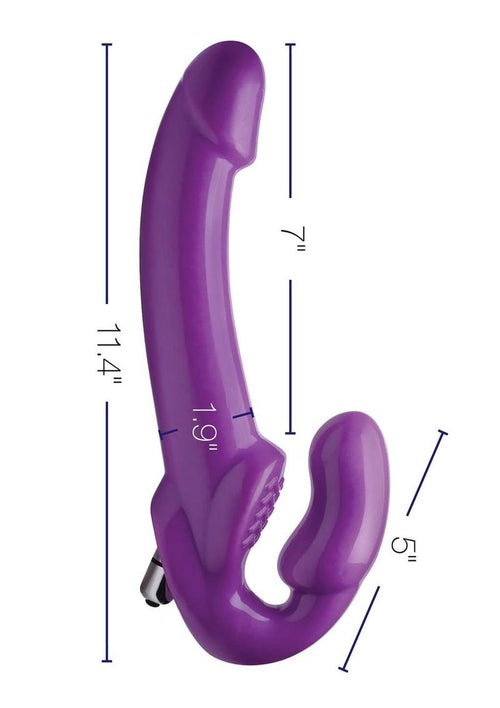 Load image 1 in gallery view. Strap U 7x Revolver Thick Vibrating Strapless Strap-On Dildo STRAP U