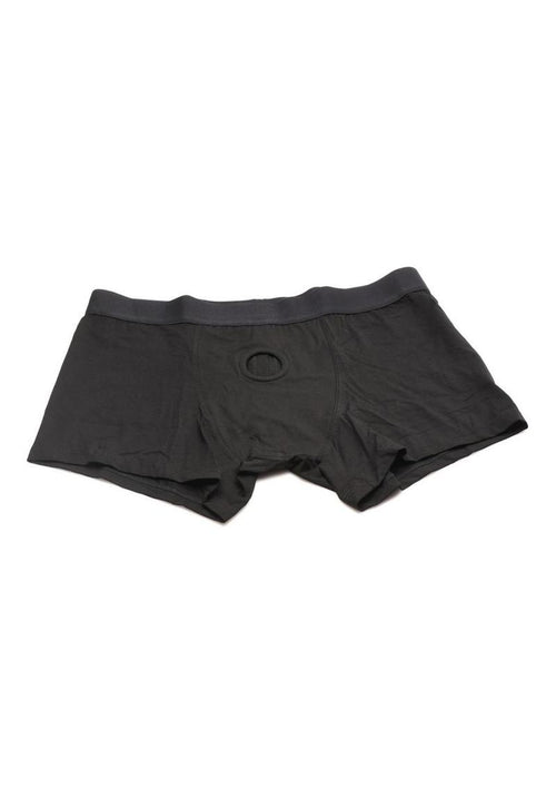 Load image 1 in gallery view. Strap U Armor Mens Boxer Harness with O-Ring - Black - Large/XLarge